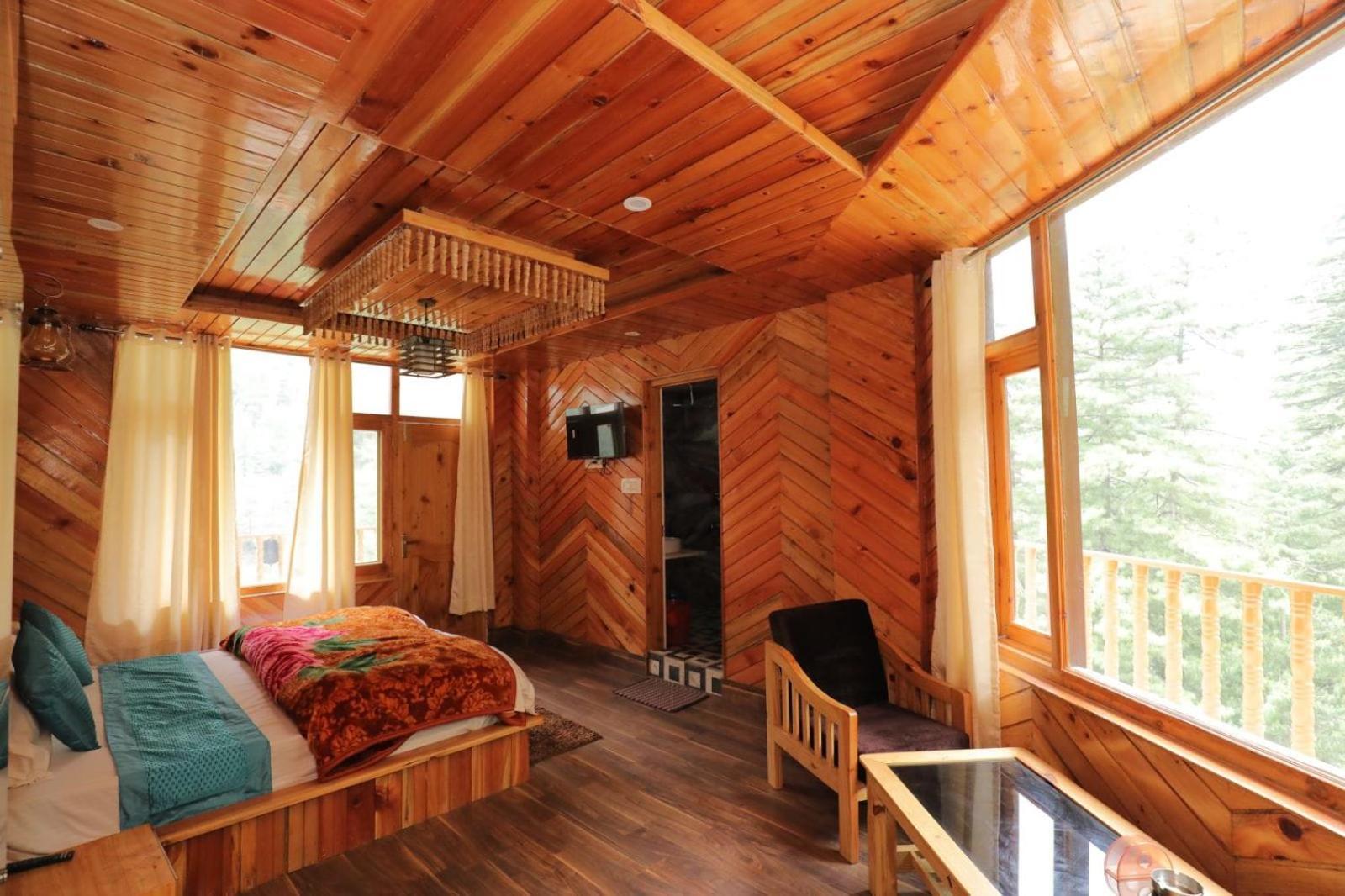 Shangri-La Rooms & Restaurant Kasol Exteriör bild